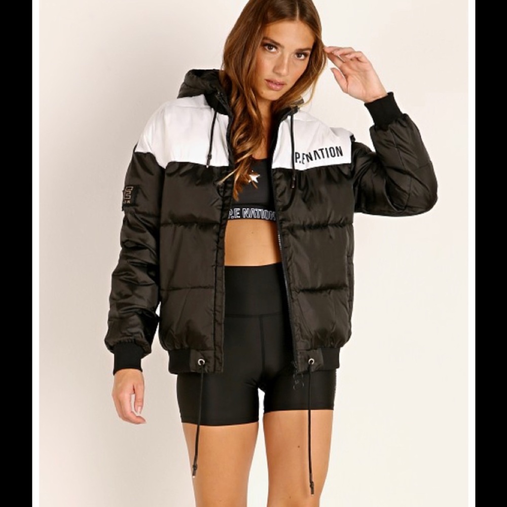 P.E Nation Lead Right Puffer Jacket new no tags